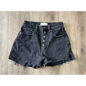 A&F high rise mom shorts
